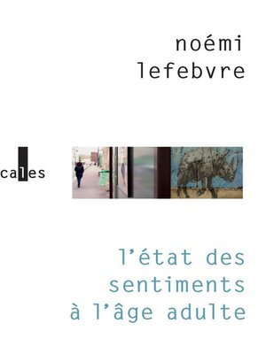 cover image of L'état des sentiments à l'âge adulte